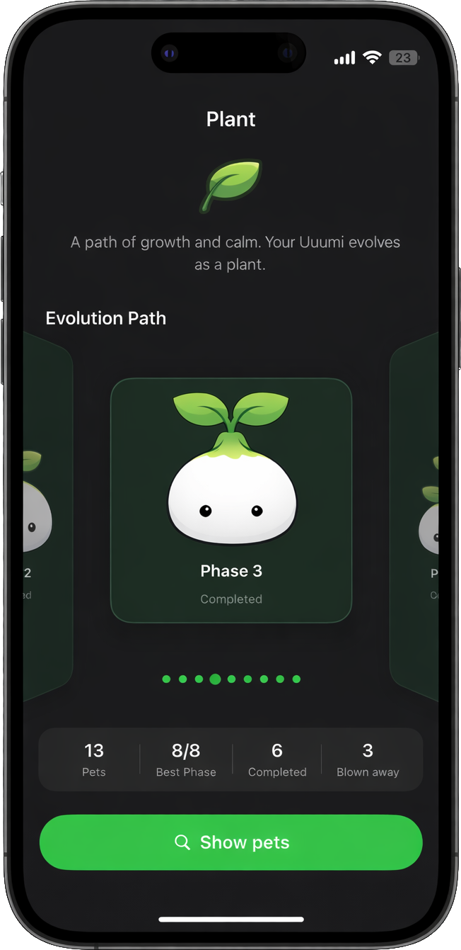 Evolution screenshot