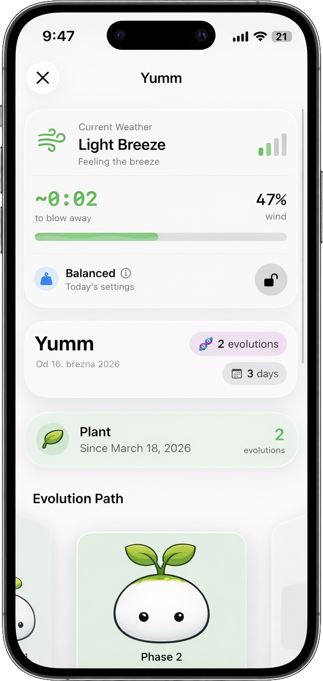 Evolution screenshot
